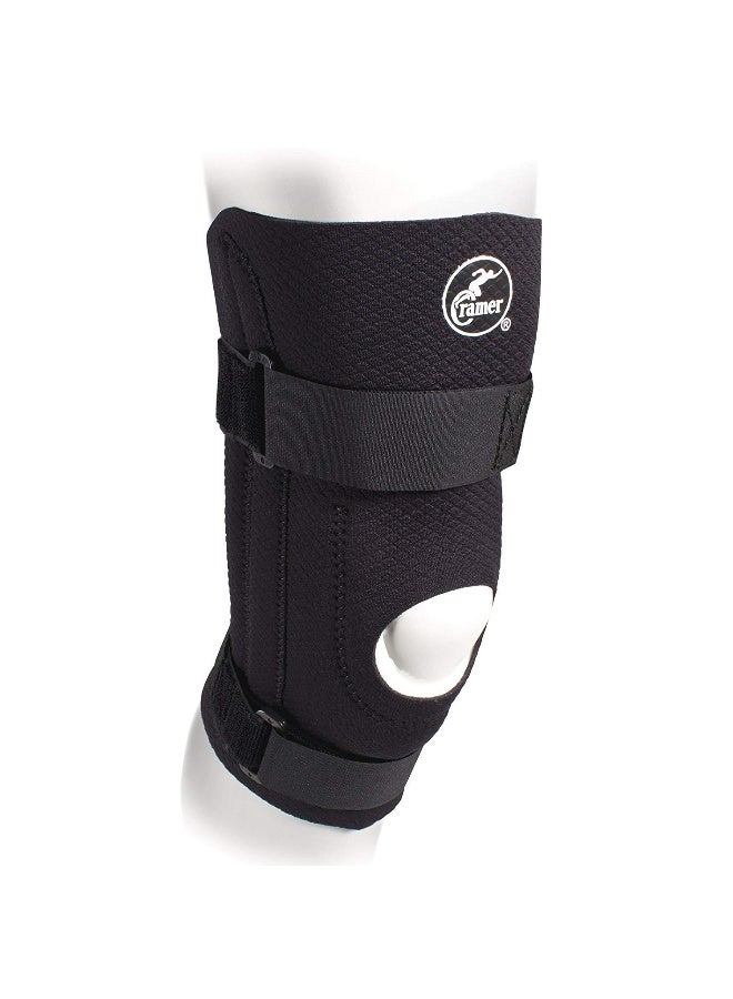 Cramer Diamond Knee Stabilizer, Padded Knee Brace for ACL & MCL Support, Brace for Knees for Sports, Arthritis, Injury Recovery, Adjustable Knee Brace with Straps & Open Knee Cap for Patella, Black